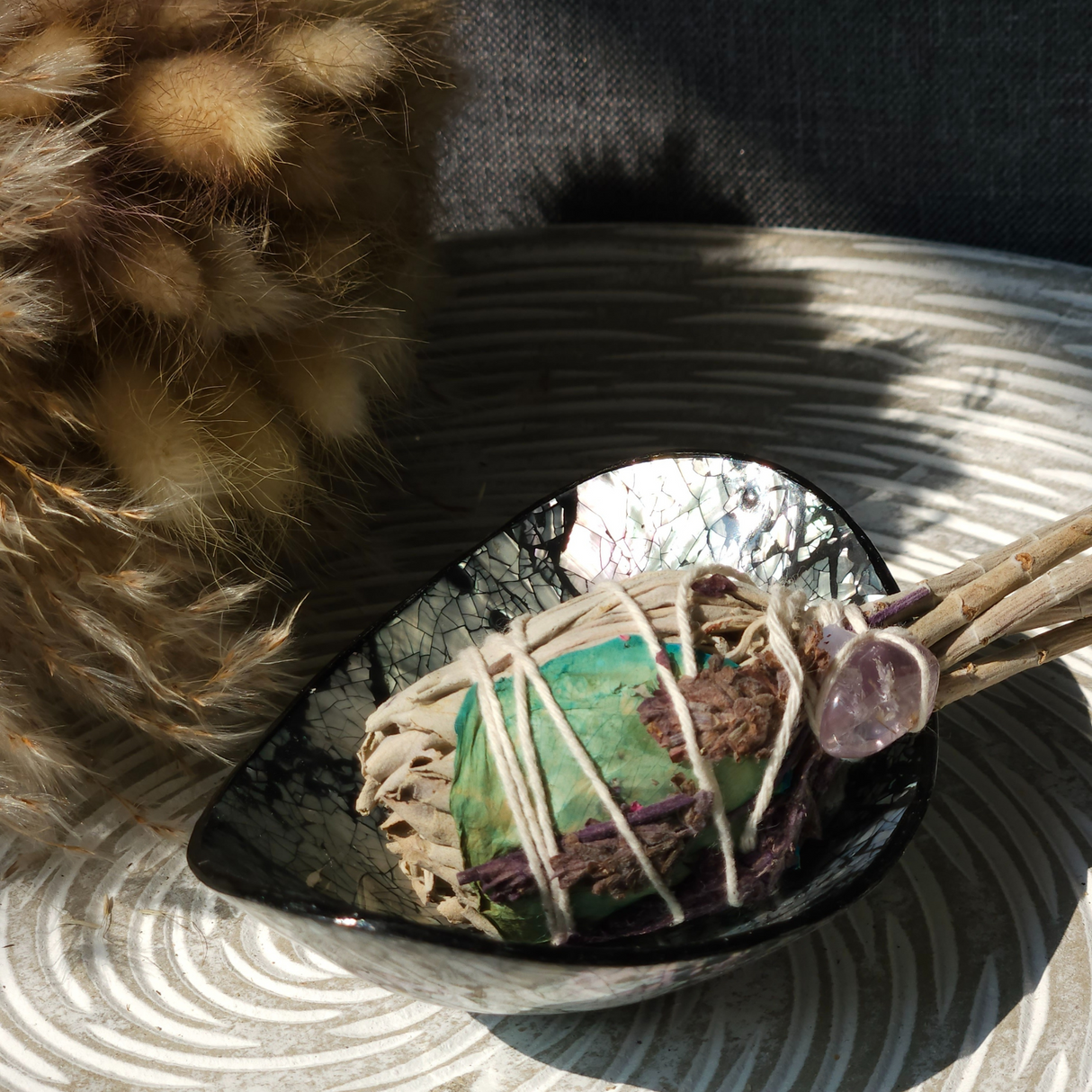 White Sage Bundle with Amethyst