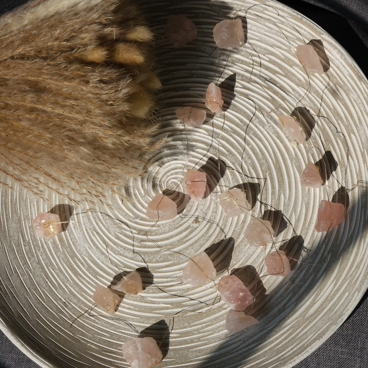 Rose Quartz Gemstone Lights