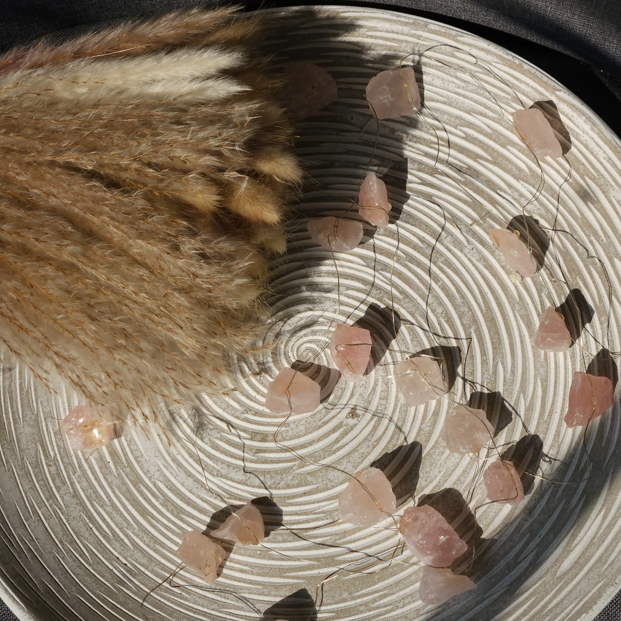 Rose Quartz Gemstone Lights