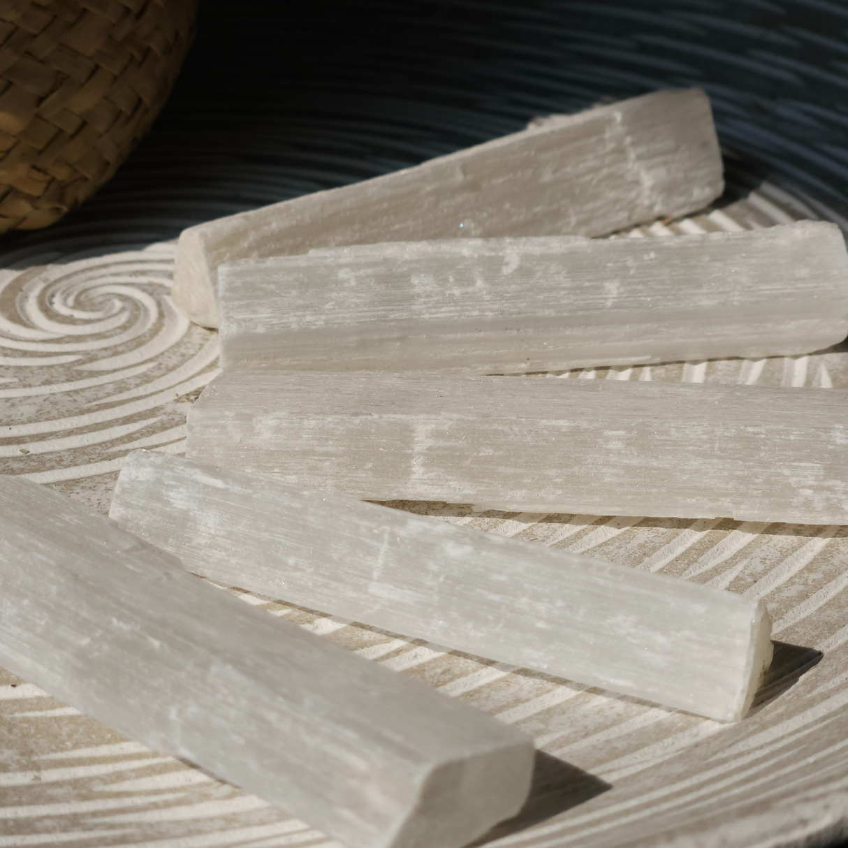 Selenite Raw Stick
