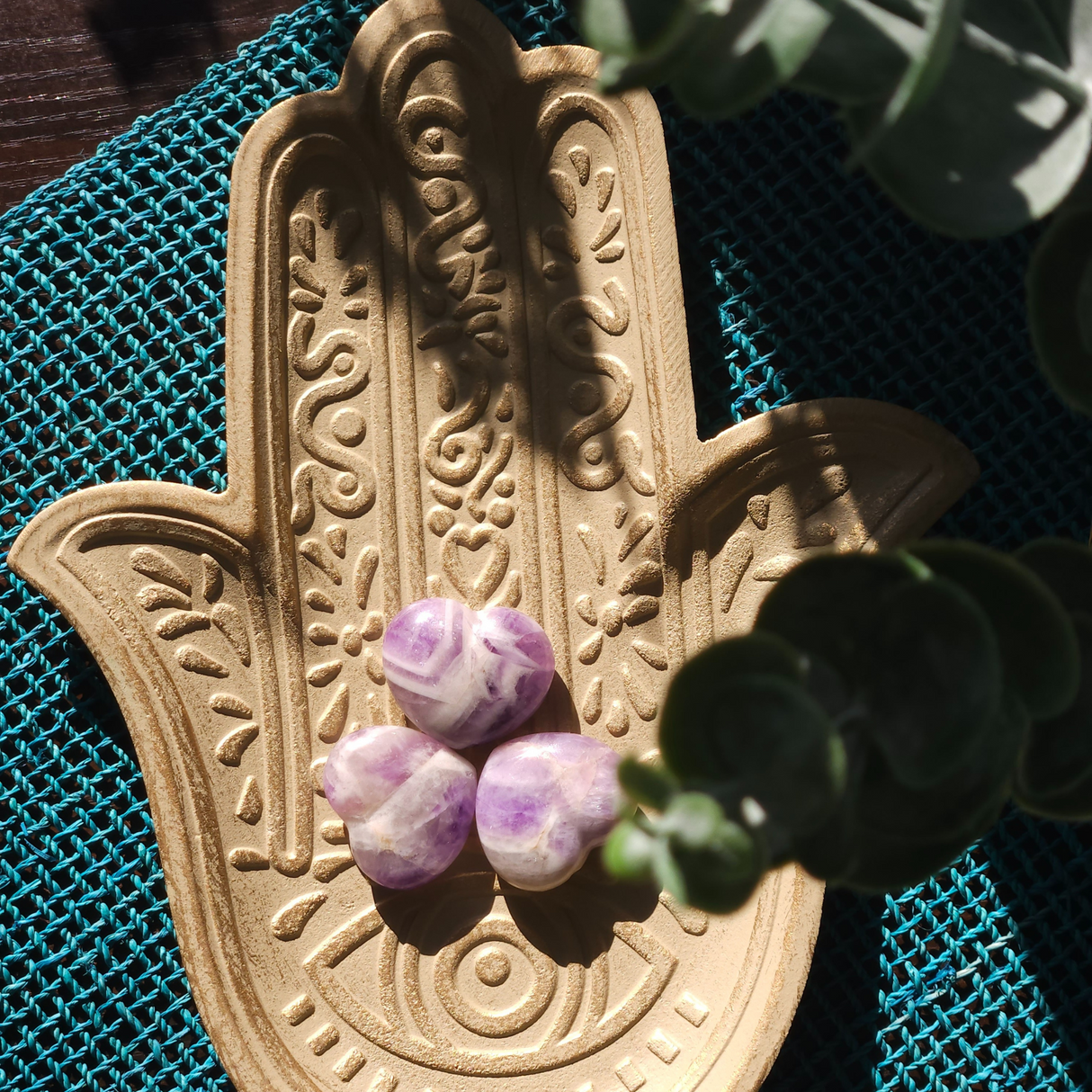 Amethyst Crystal Heart