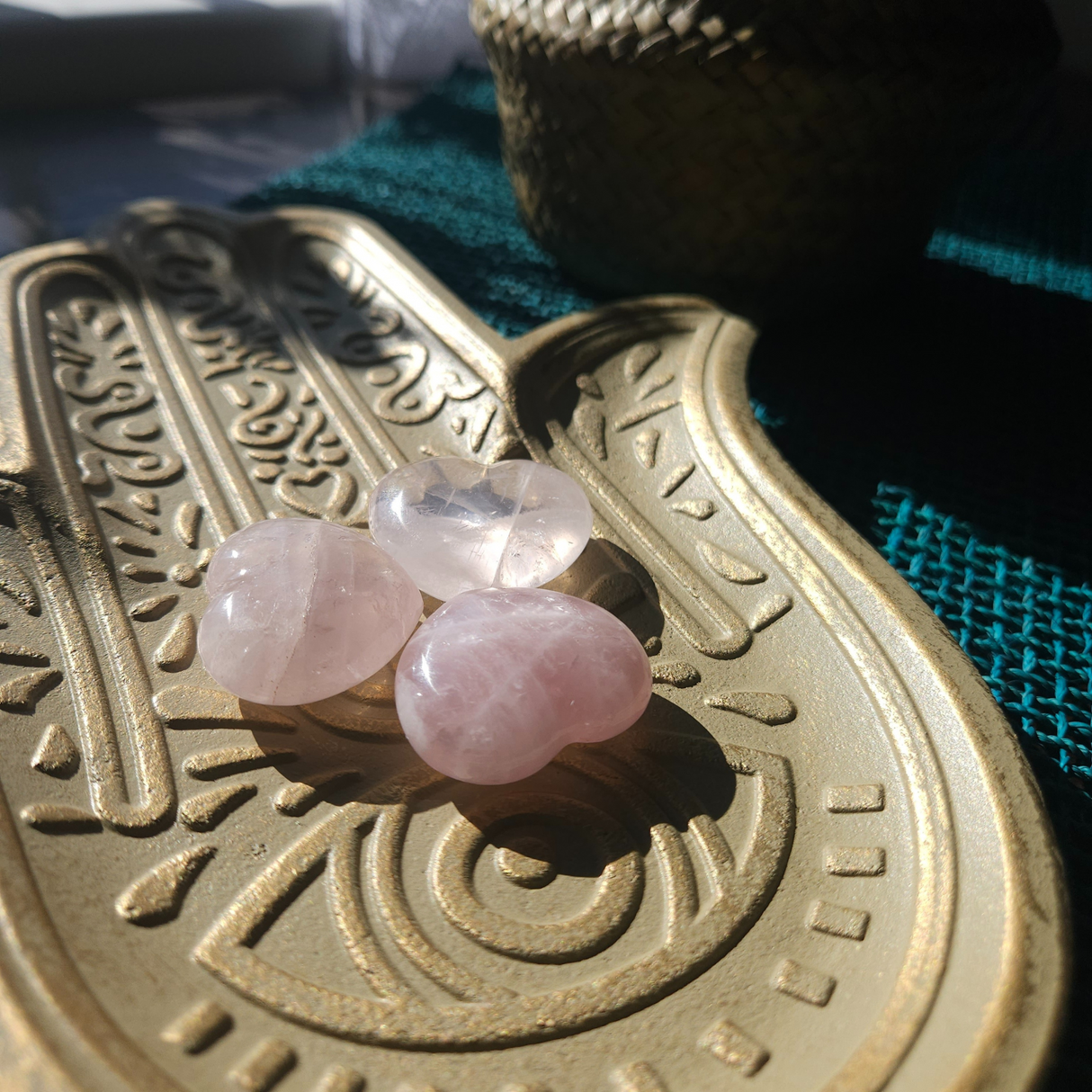 Rose Quartz Crystal Heart