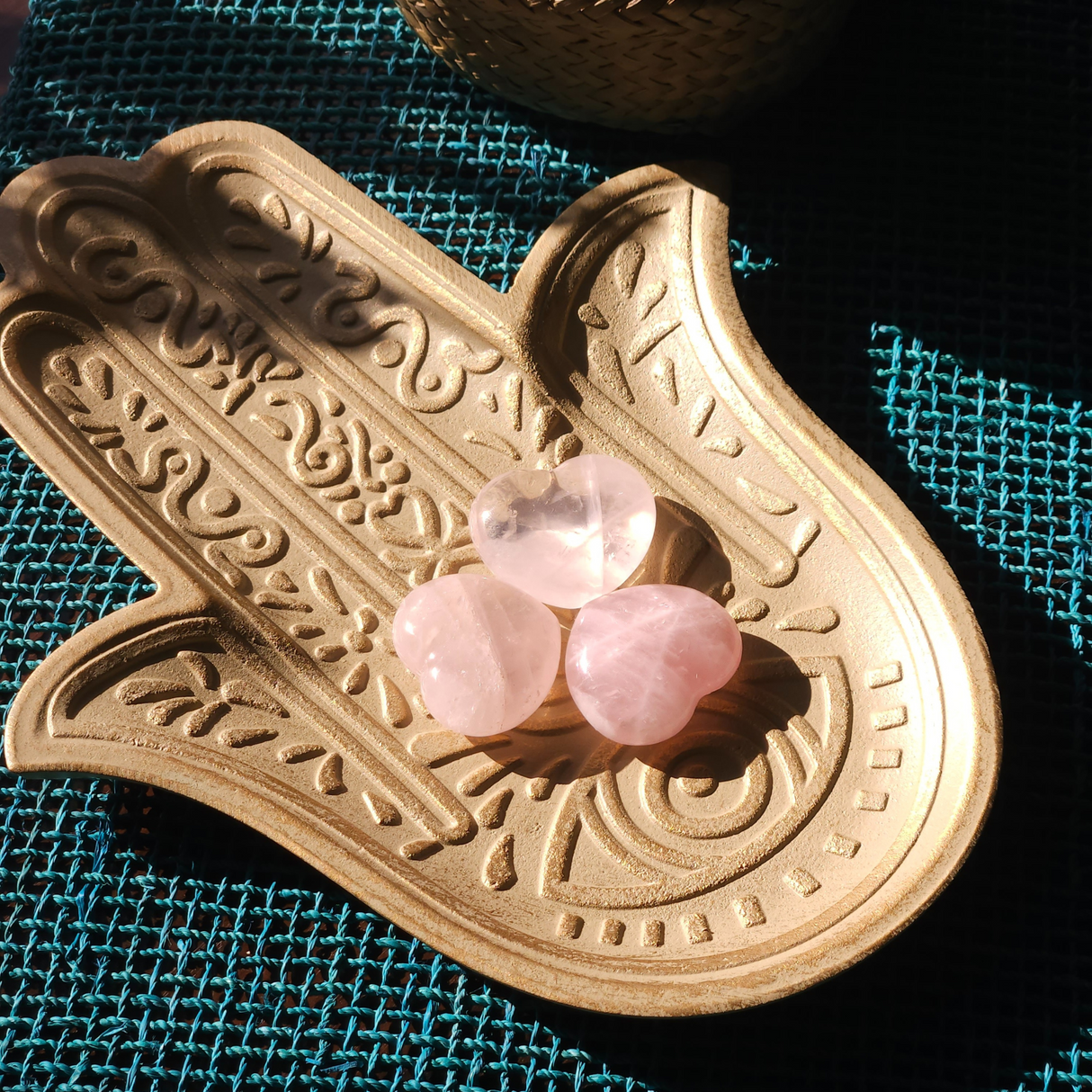 Rose Quartz Crystal Heart