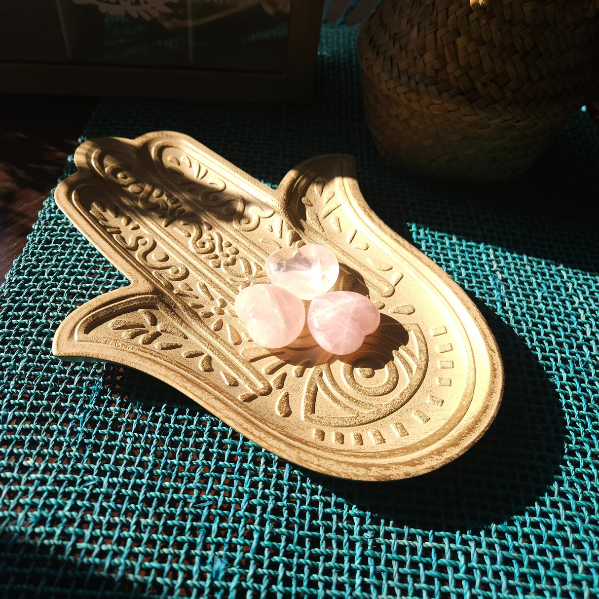 Rose Quartz Crystal Heart