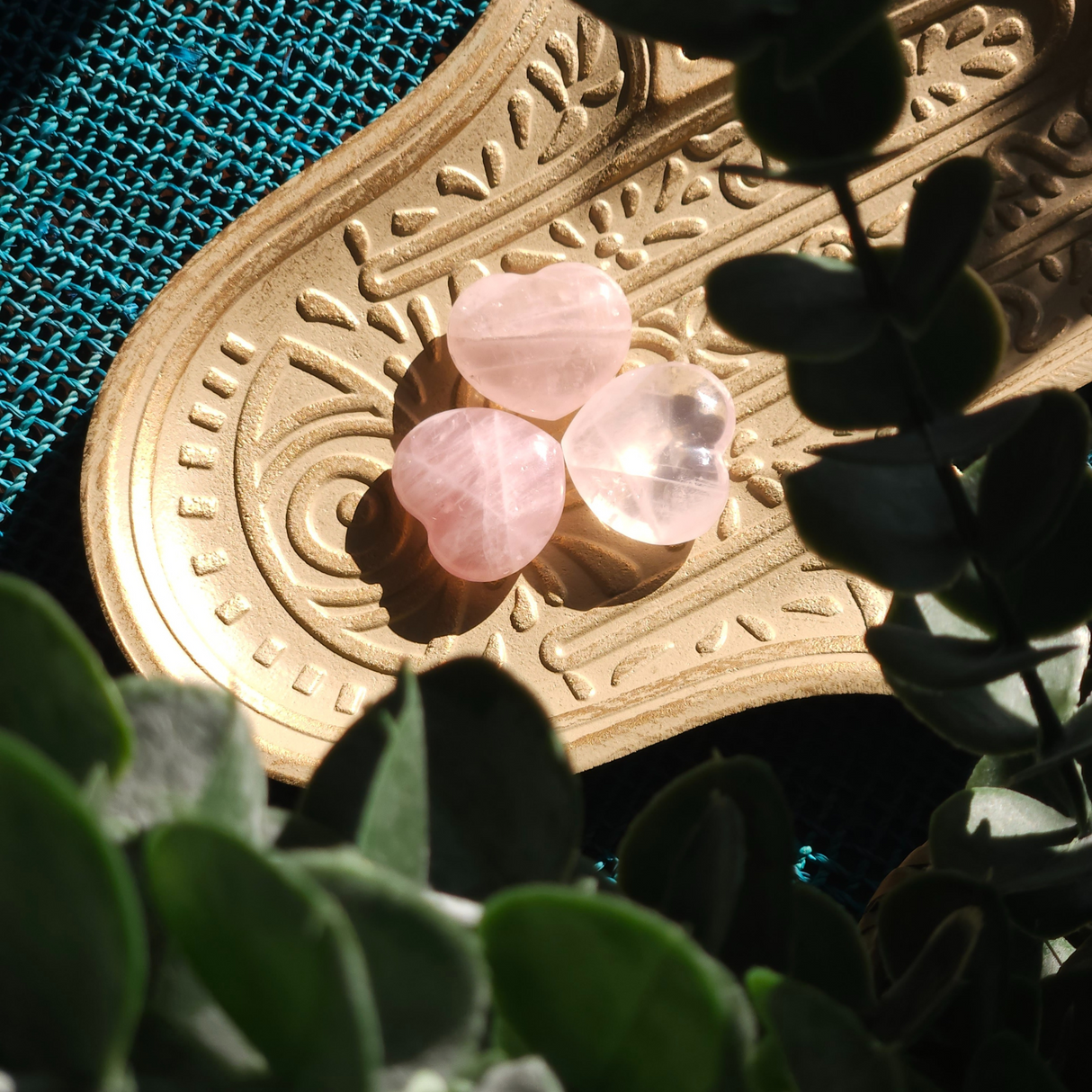 Rose Quartz Crystal Heart