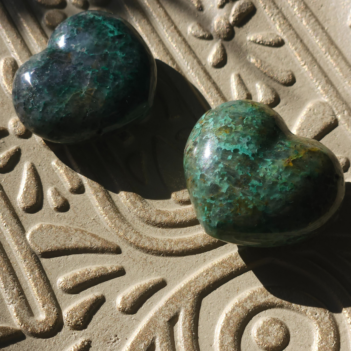 Chrysocolla Heart