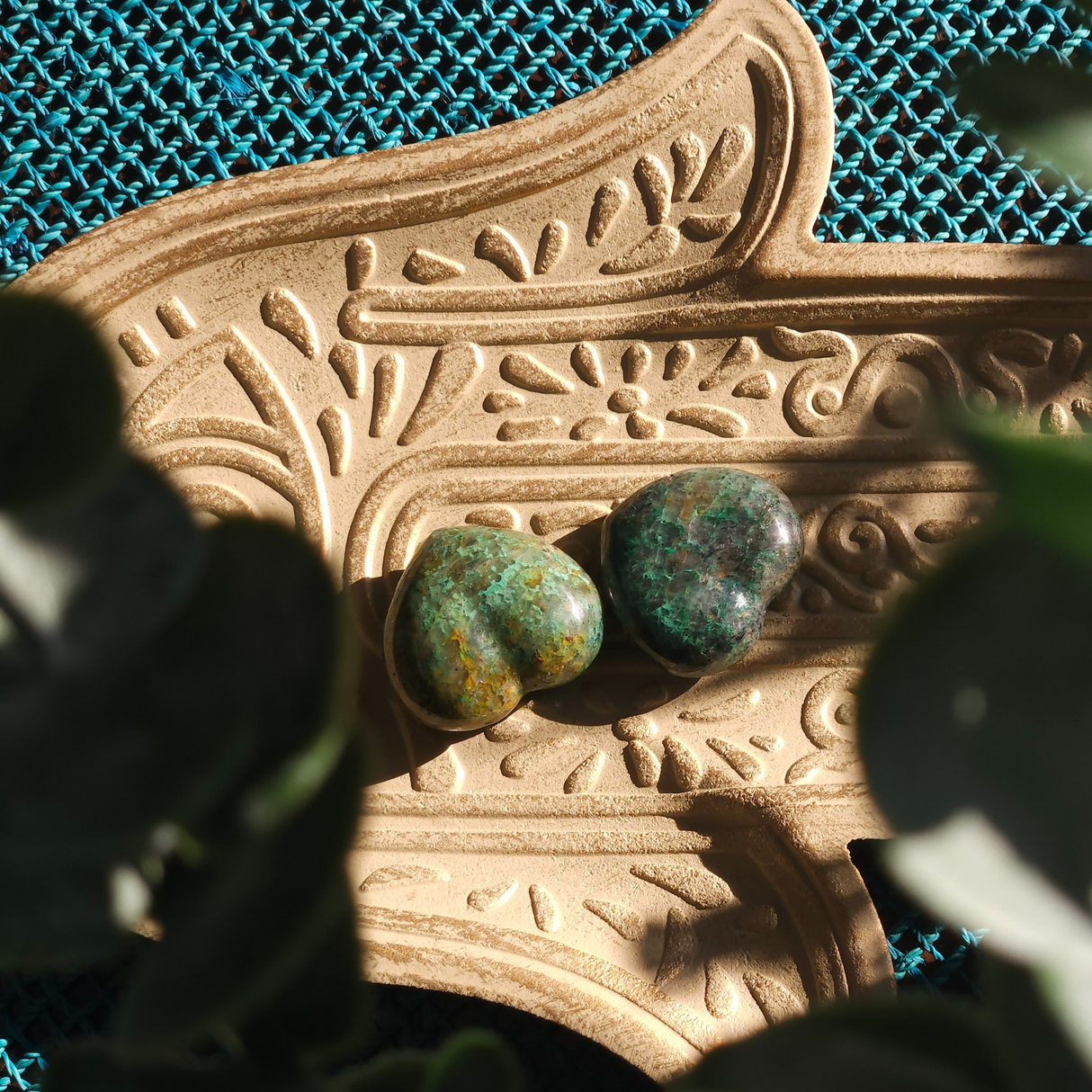 Chrysocolla Heart