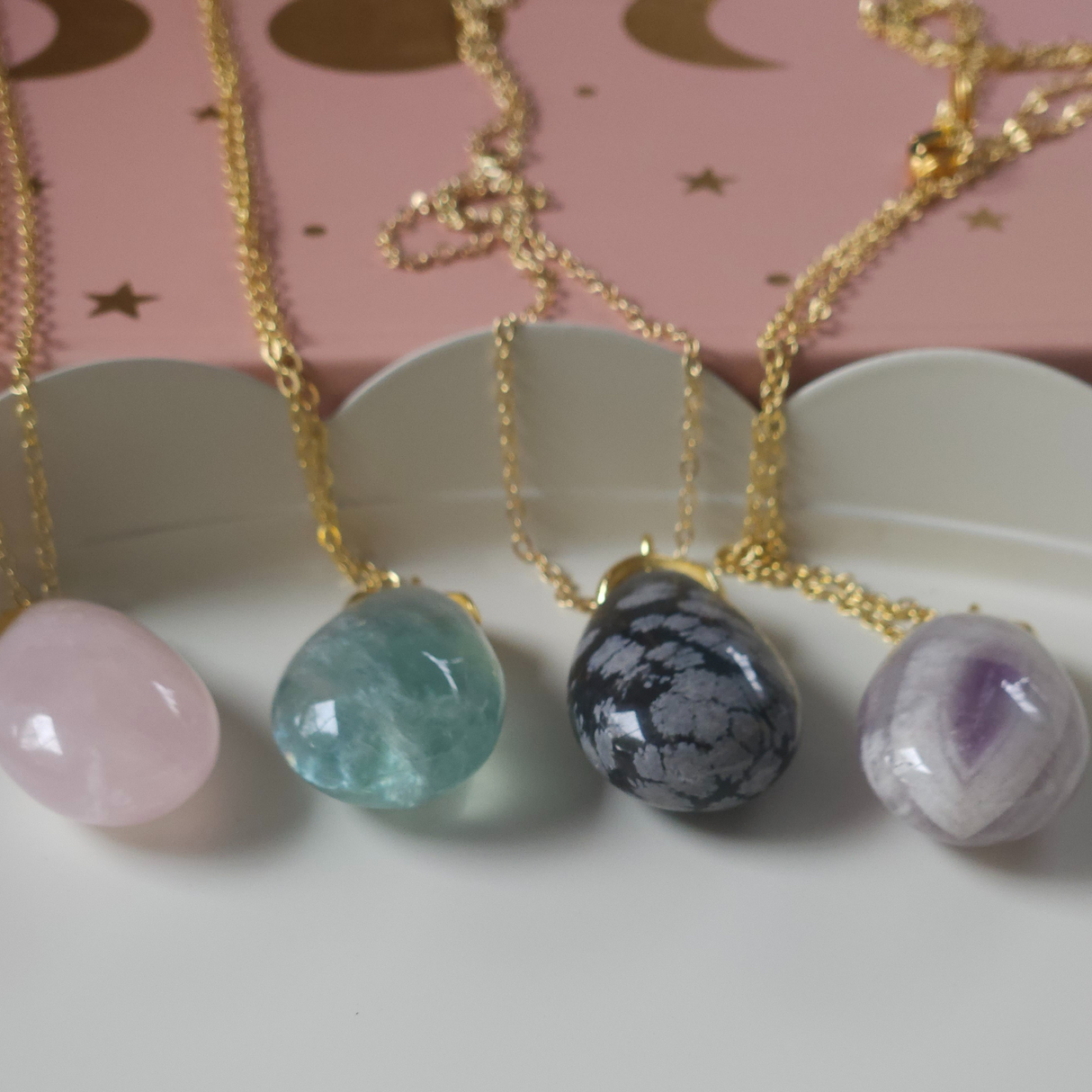 Crystal Teardrop Necklace