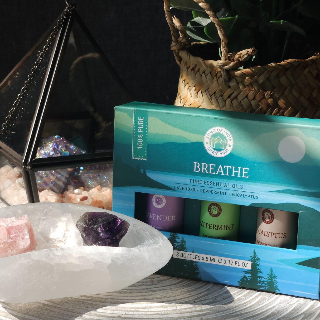 Essential oil Aromatherapy set Breathe