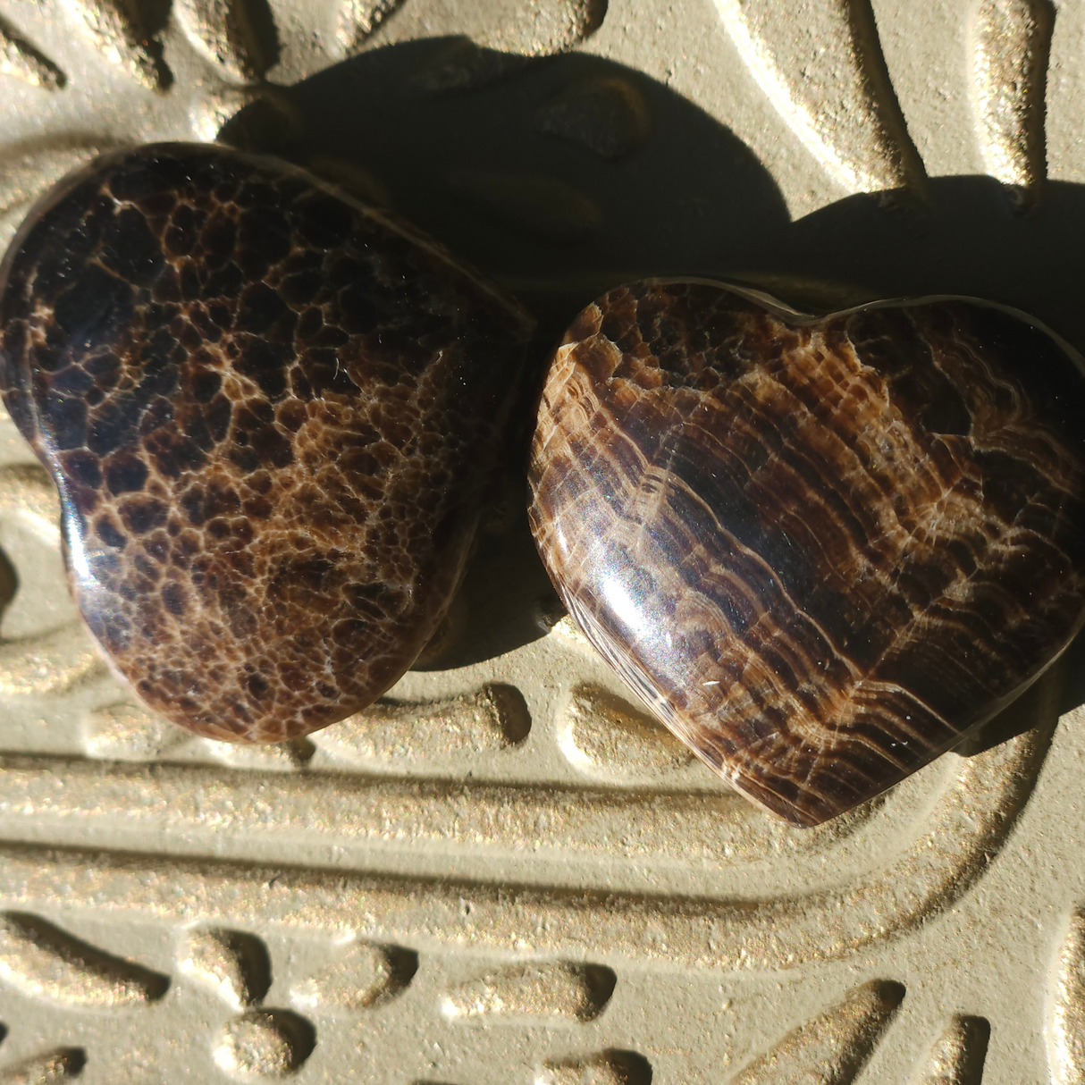 Chocolate Calcite Heart