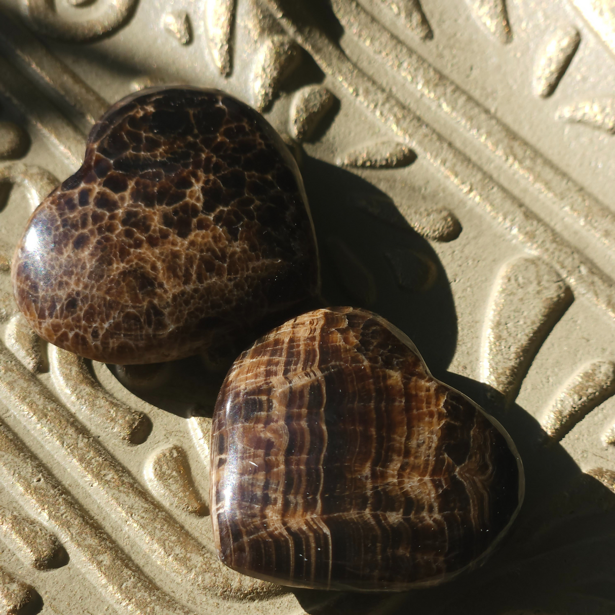 Chocolate Calcite Heart