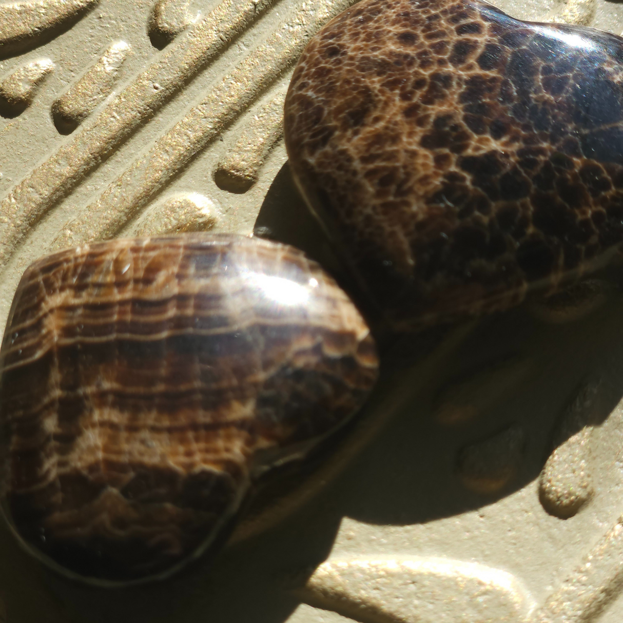 Chocolate Calcite Heart
