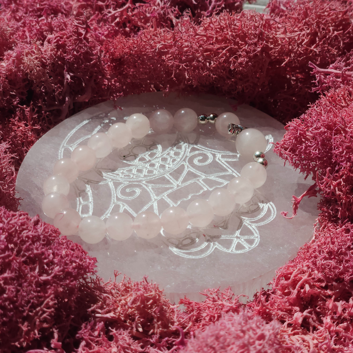 Rose Quartz Angel Bracelet