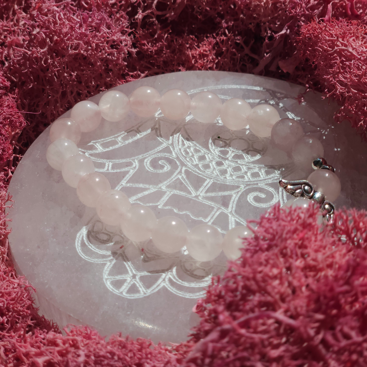 Rose Quartz Angel Bracelet