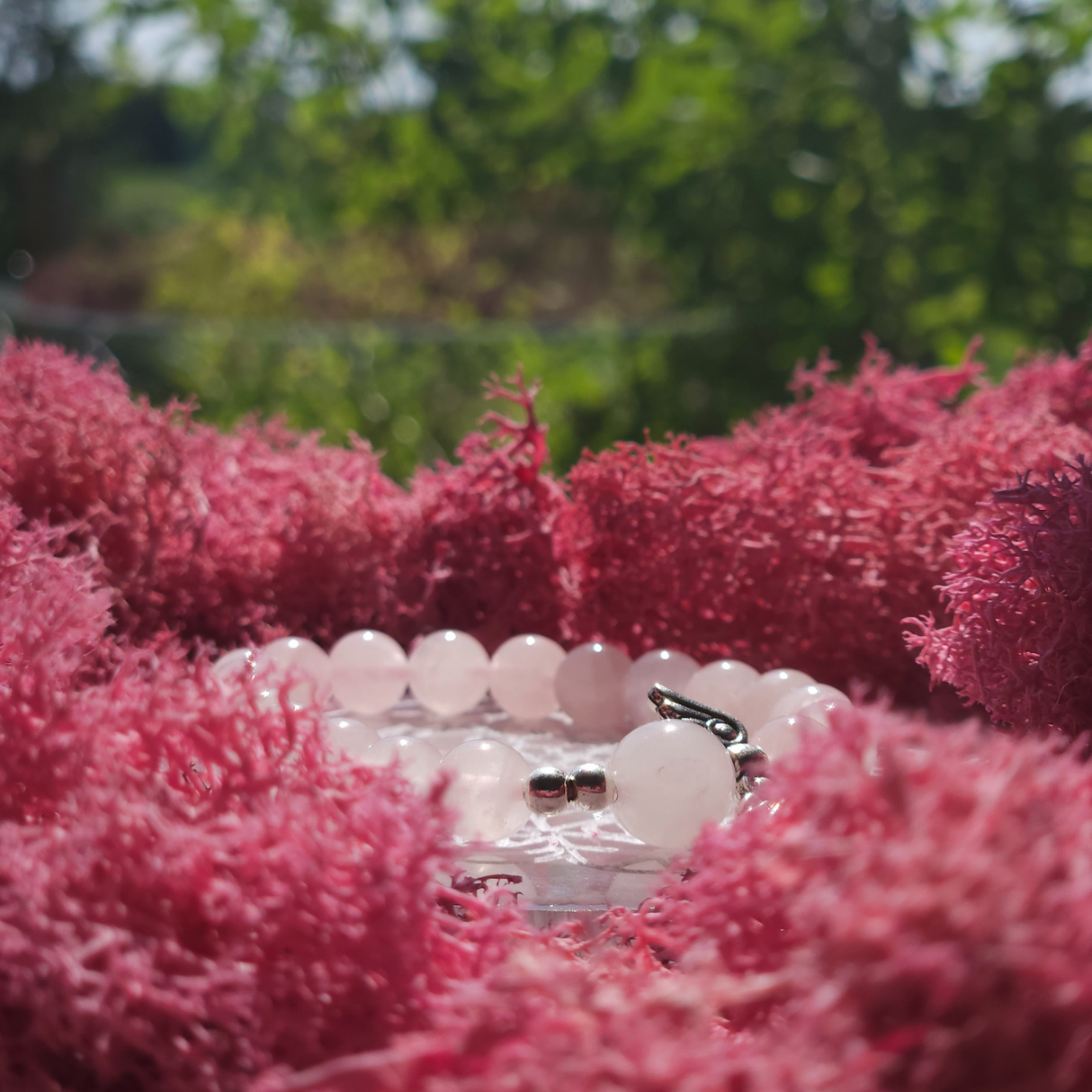 Rose Quartz Angel Bracelet