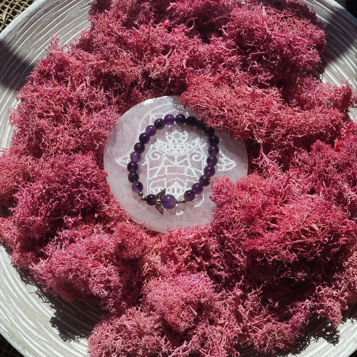 Amethyst Angel Bracelet