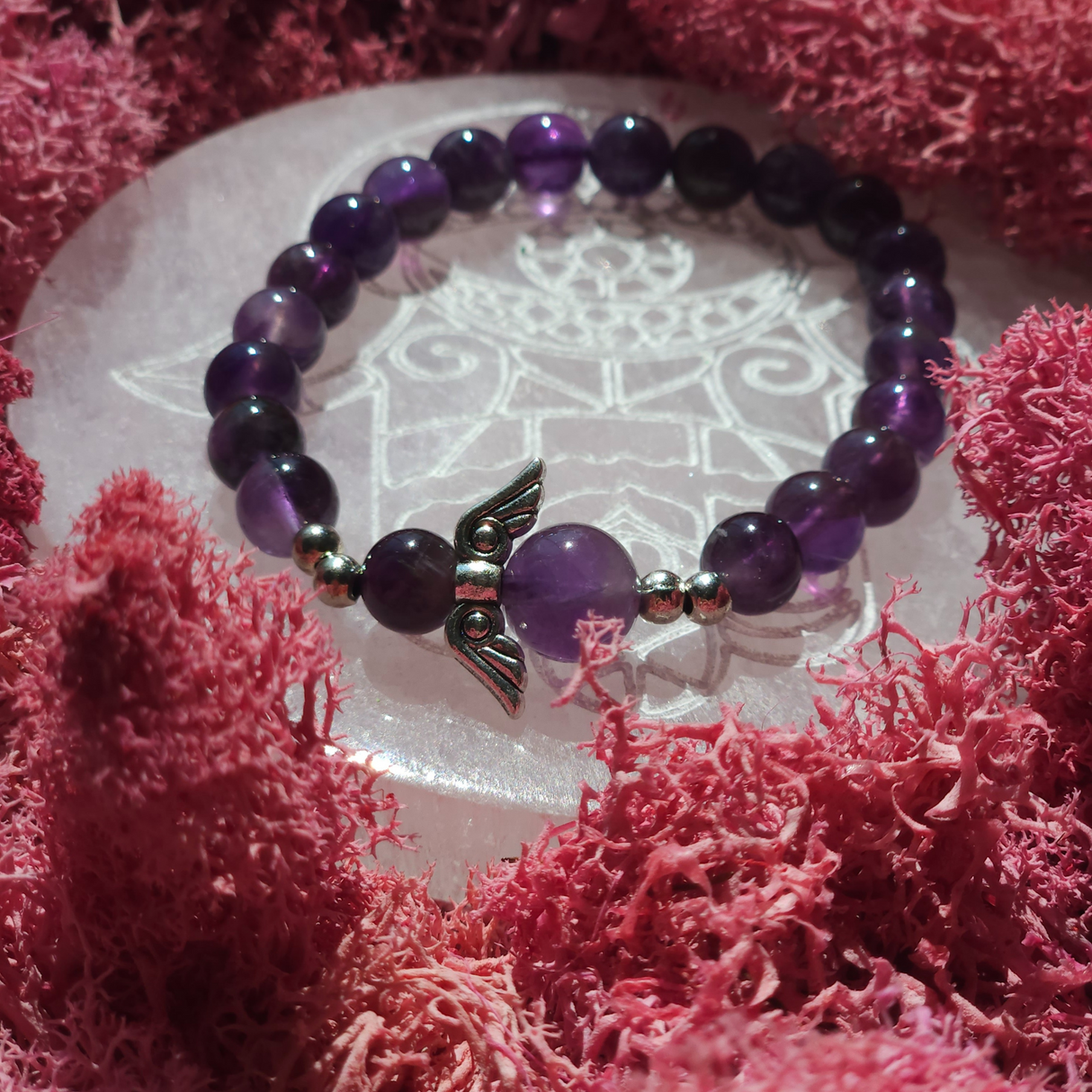 Amethyst Angel Bracelet