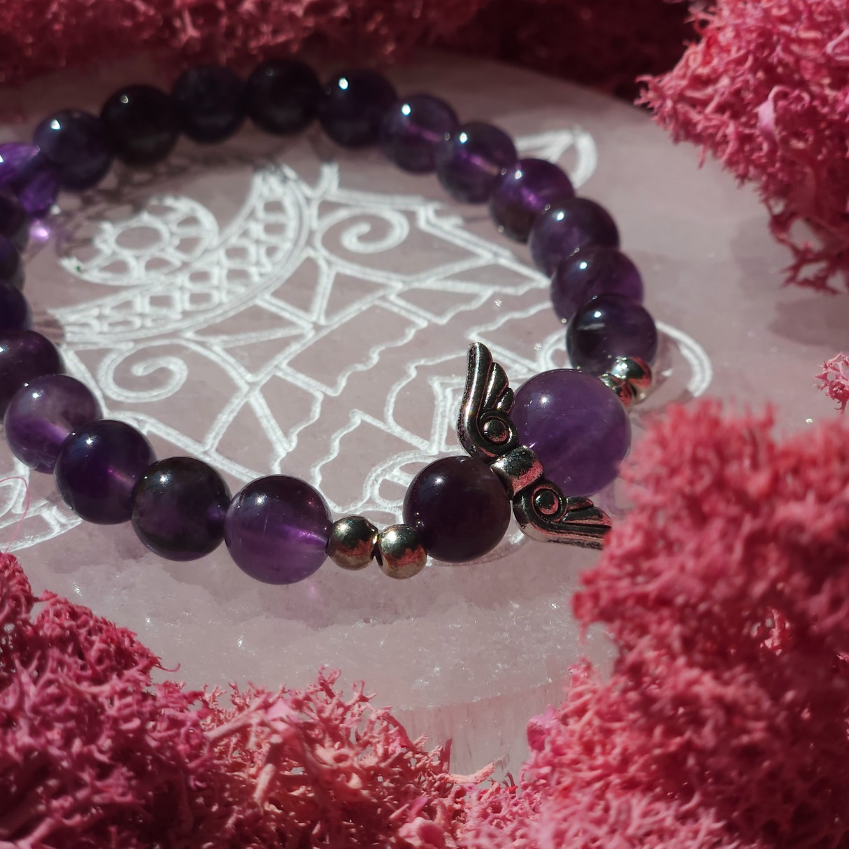 Amethyst Angel Bracelet