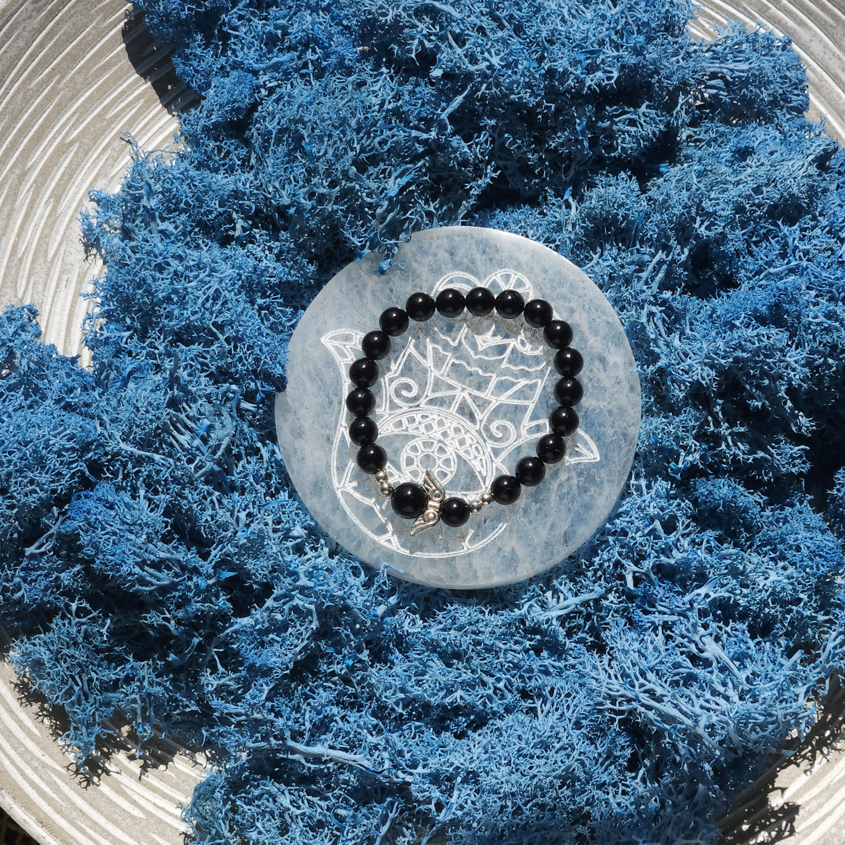 Black Tourmaline Angel Bracelet