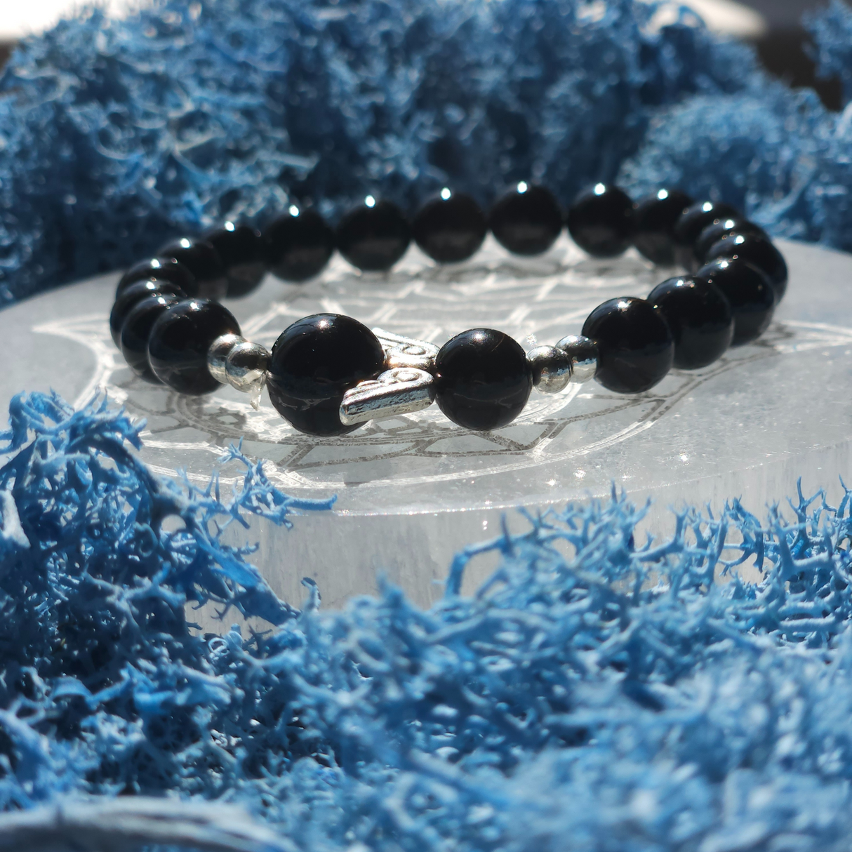 Black Tourmaline Angel Bracelet