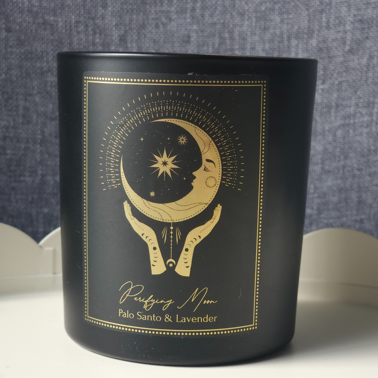 Manifestation Gemstone Candle Purifying Moon