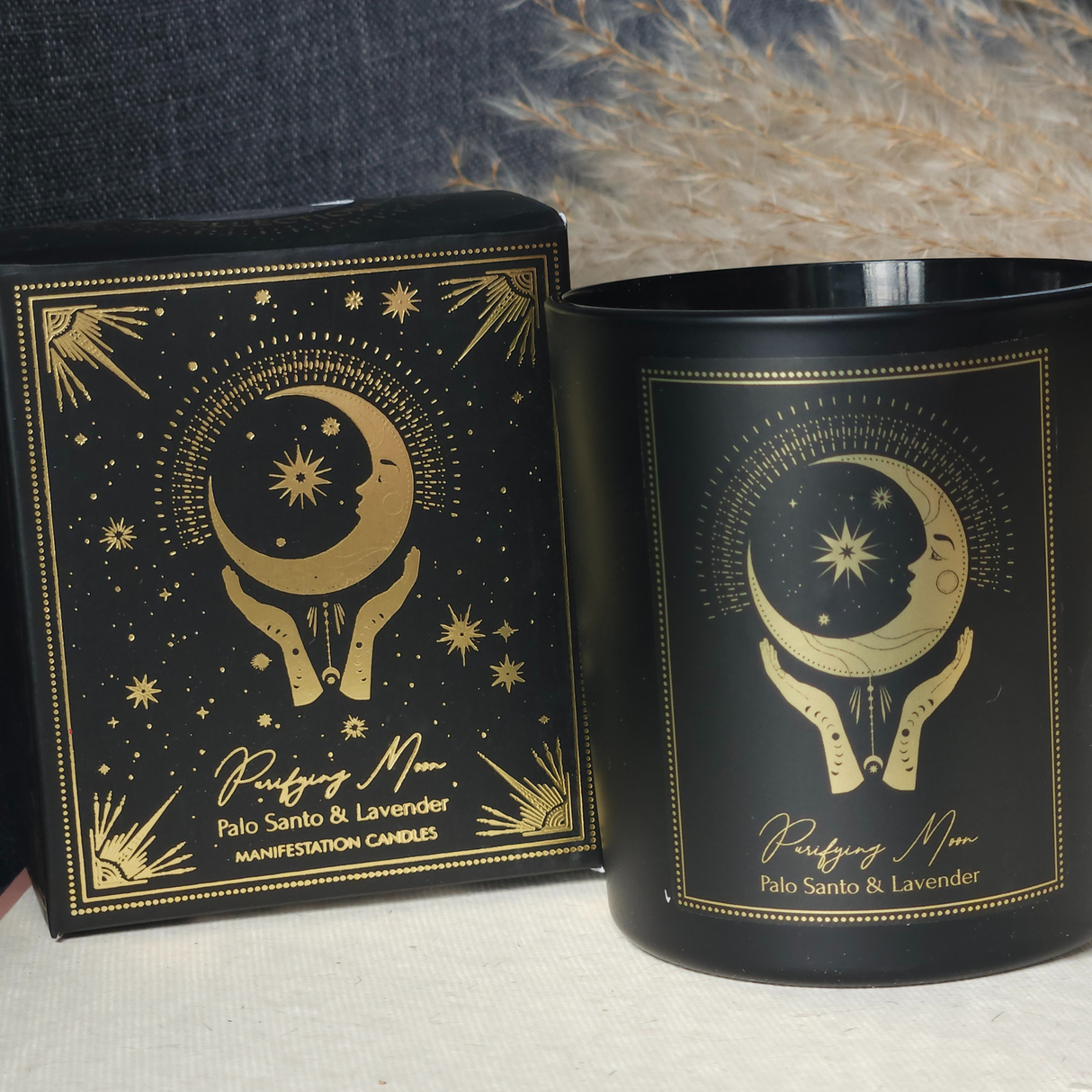 Manifestation Gemstone Candle Purifying Moon