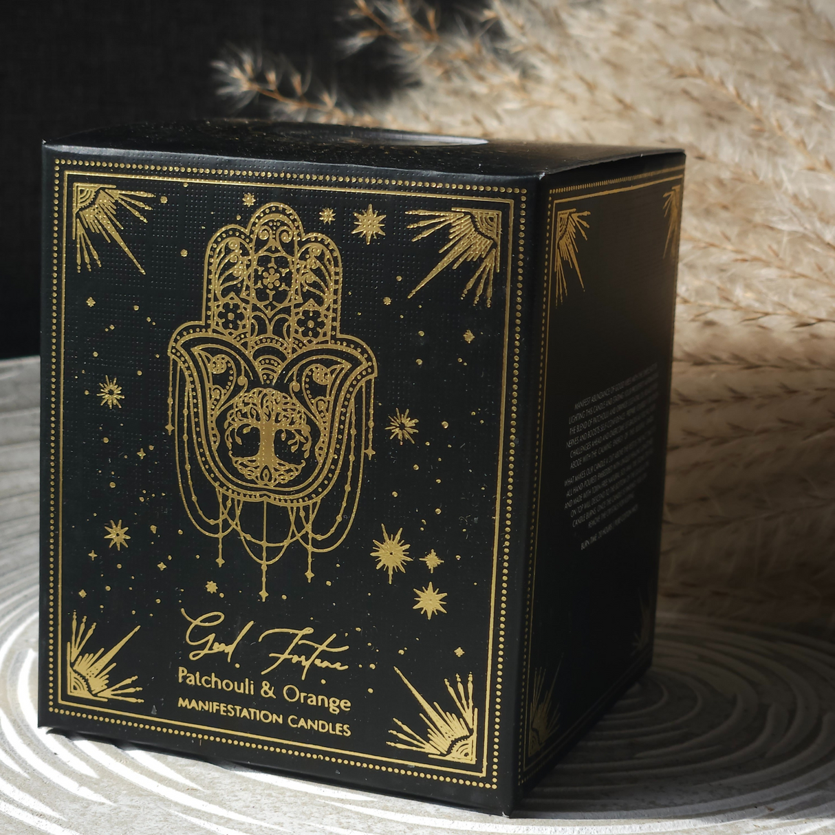 Manifestation Gemstone Candle Good Fortune