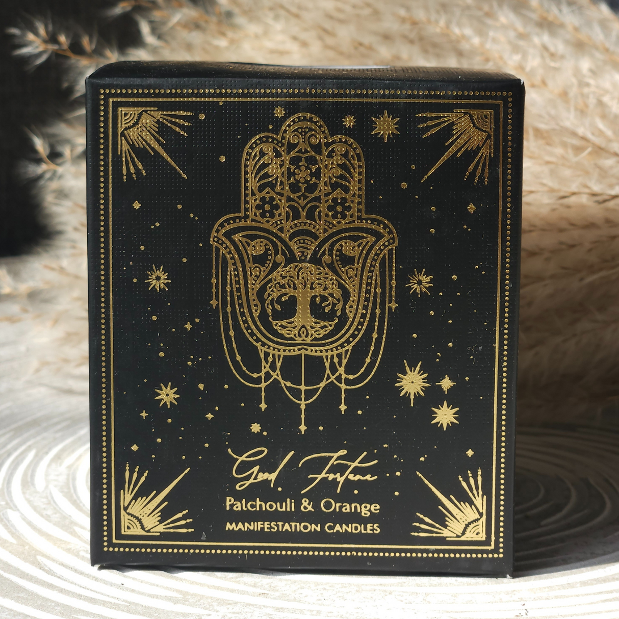 Manifestation Gemstone Candle Good Fortune