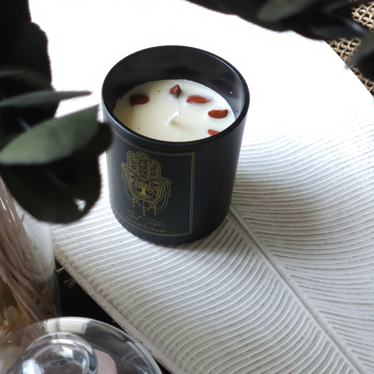 Manifestation Gemstone Candle Good Fortune