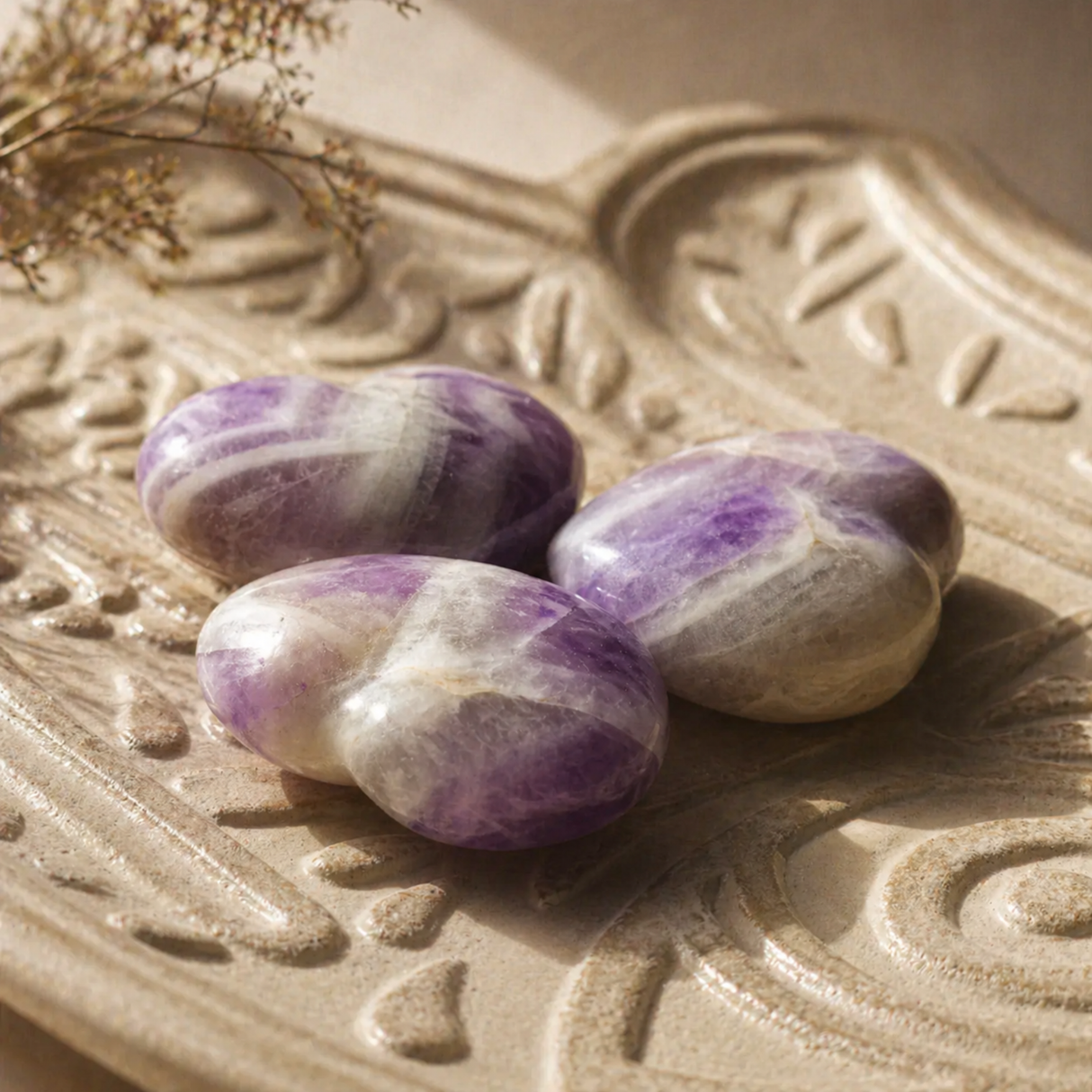 Amethyst Crystal Heart