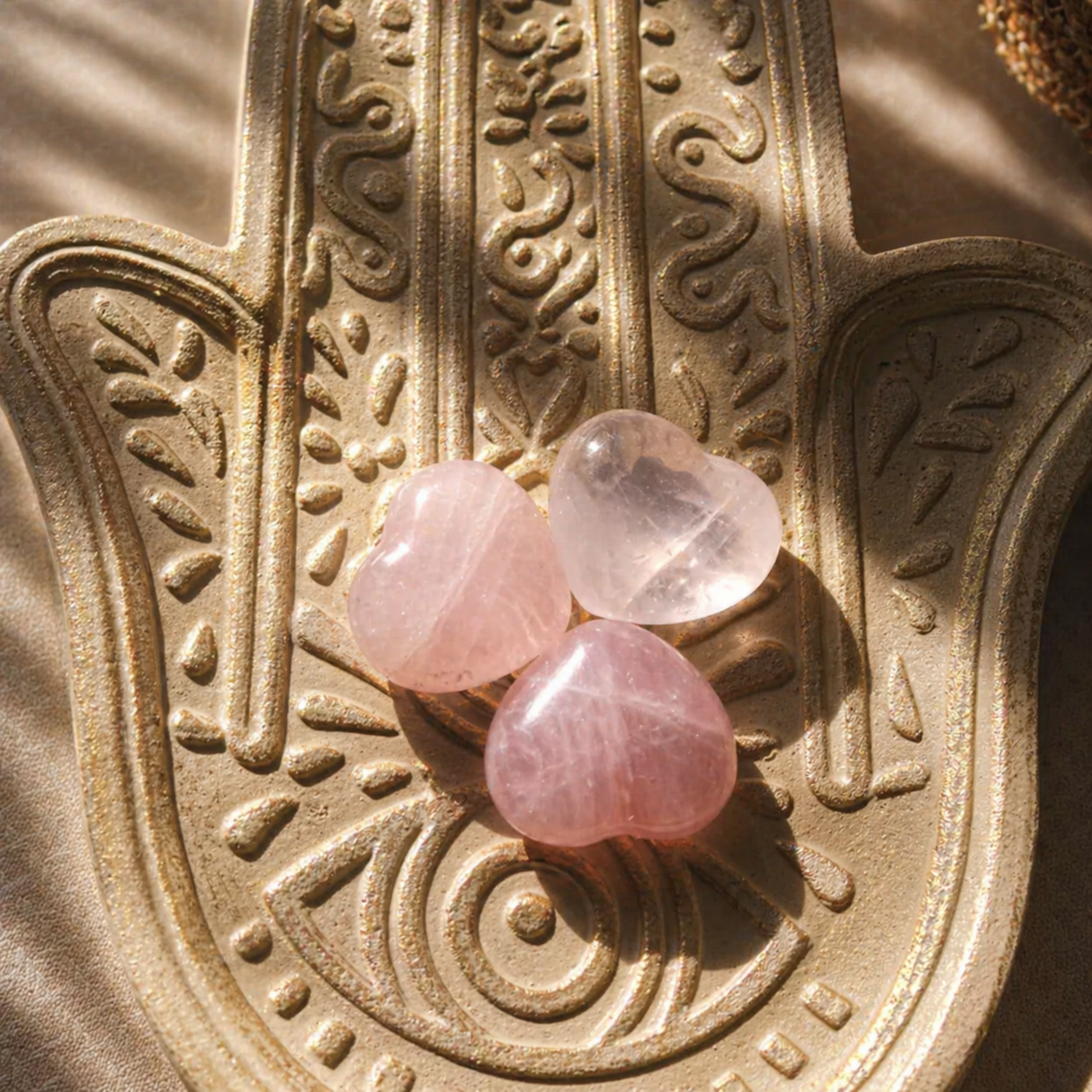 Rose Quartz Crystal Heart
