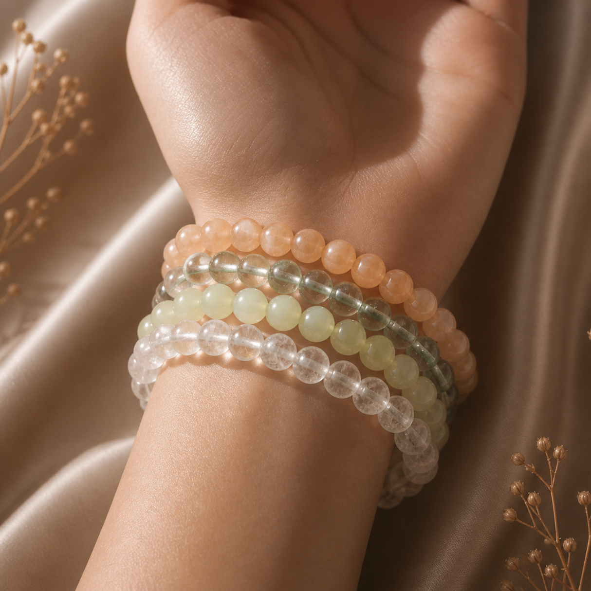 Divine Joy & Happiness Bracelet Set