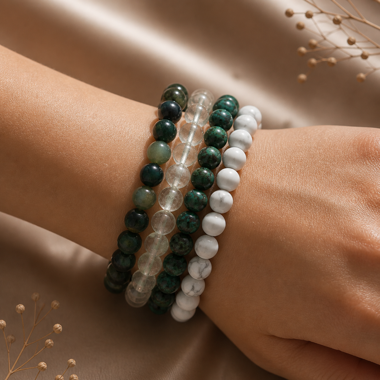 Stress-Free & Serenity Bracelet Set