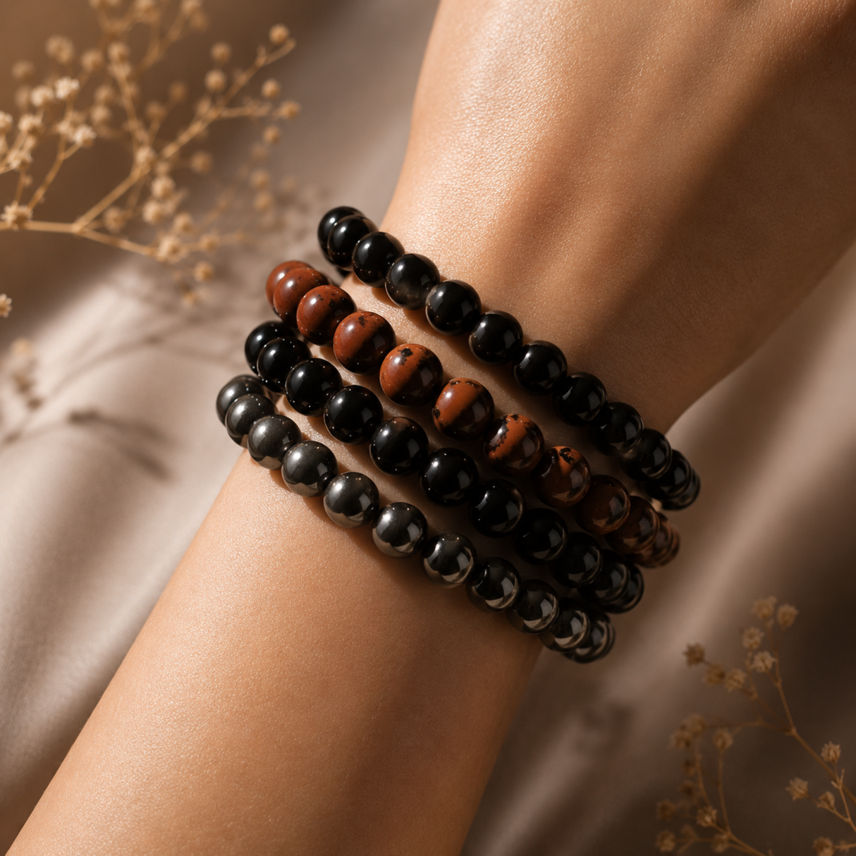 Protection from Negativity & EMF Bracelet Set