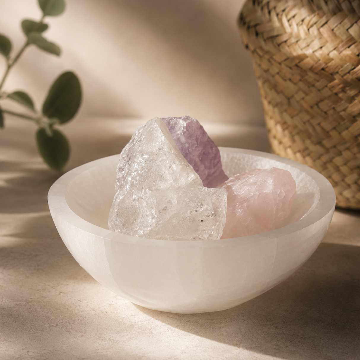 Selenite Crystal Bowl Diffuser Kit