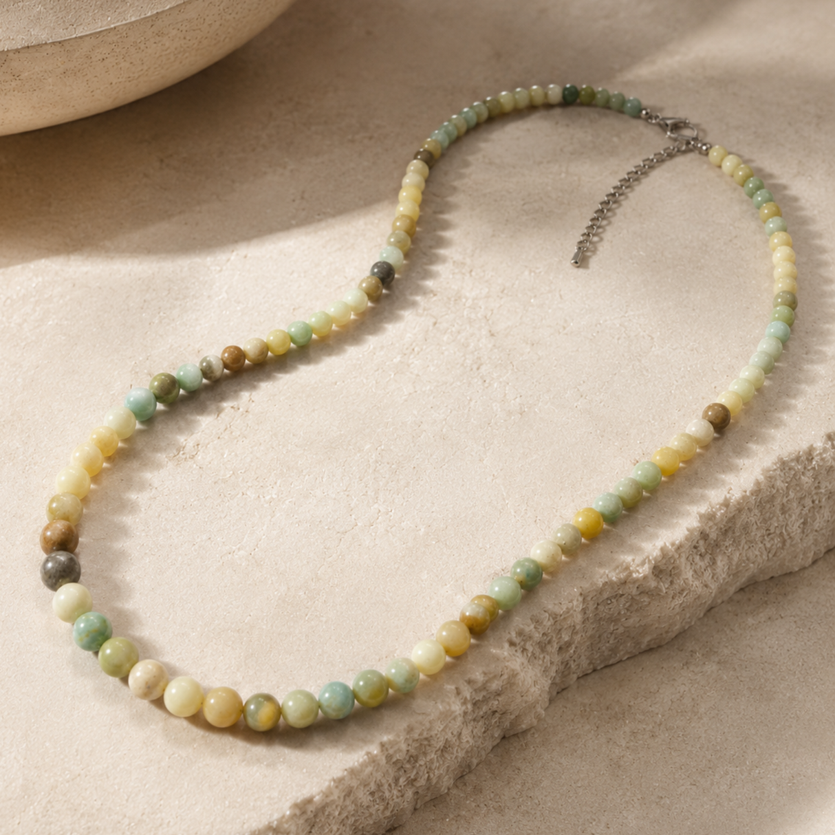 Multicolor Amazonite Bead Necklace