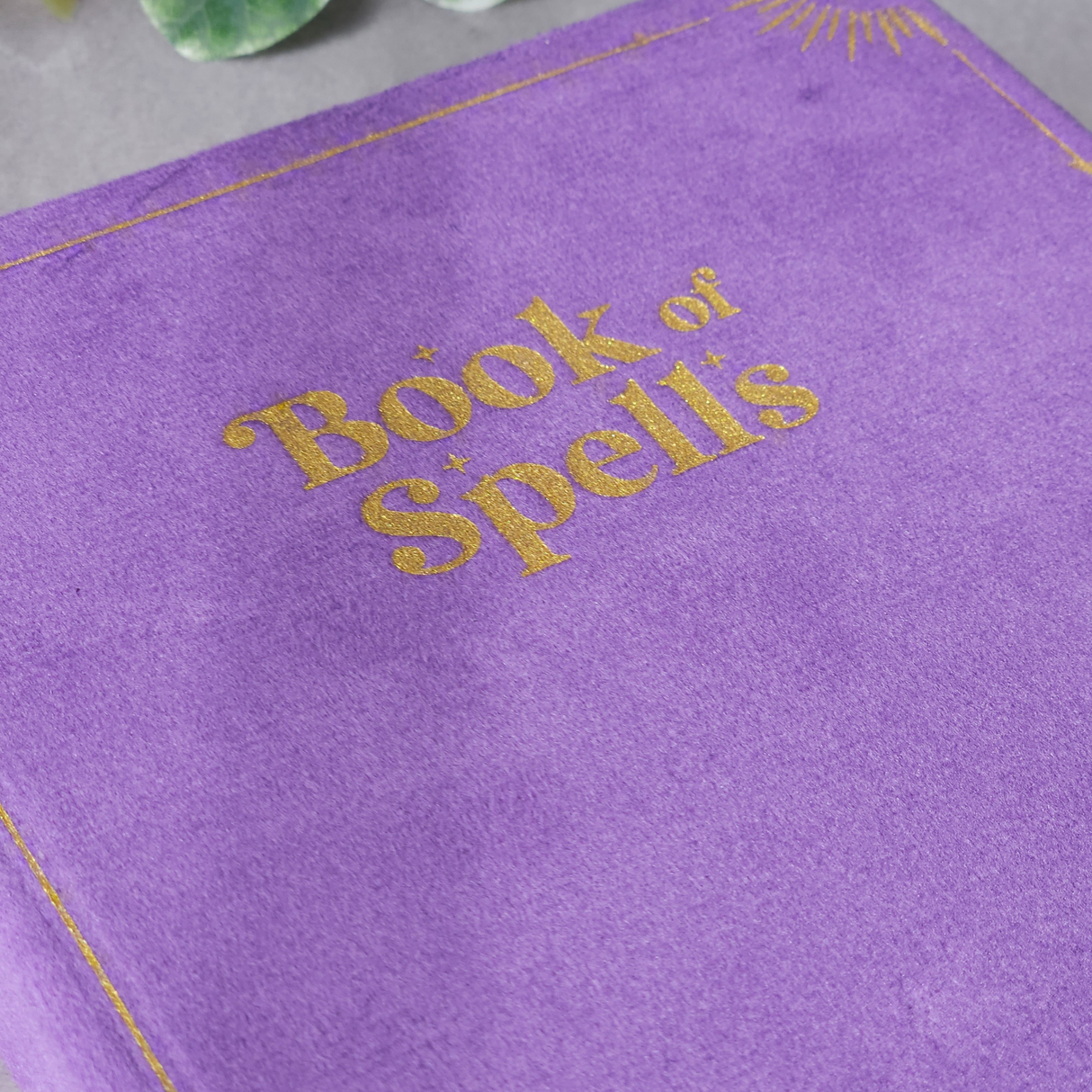 Book of Spells Journal with Amethyst Crystal Pen
