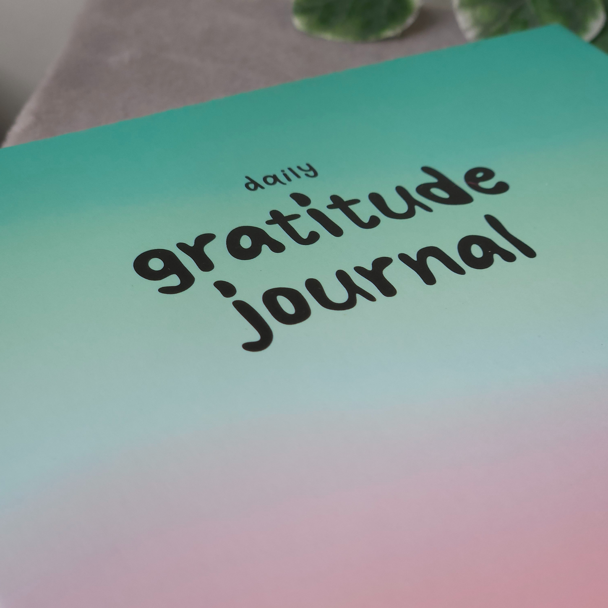 Multicoloured Gratitude Journal with Amethyst Pen