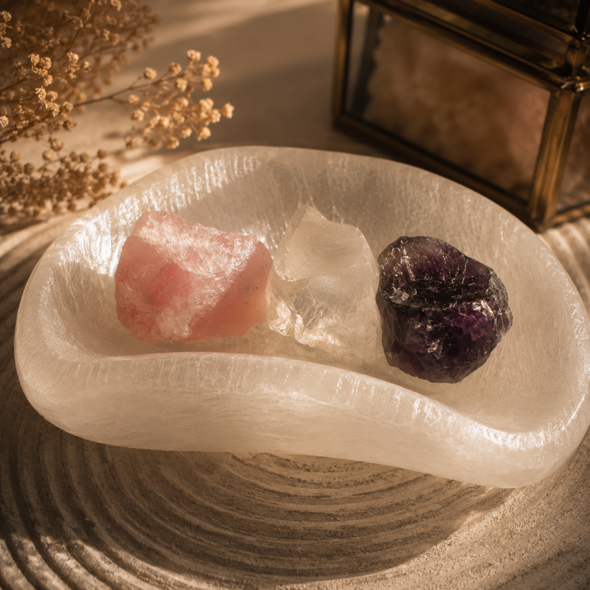 Selenite Crystal Moon Diffuser