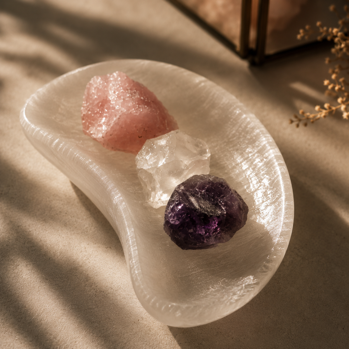 Selenite Crystal Moon Diffuser
