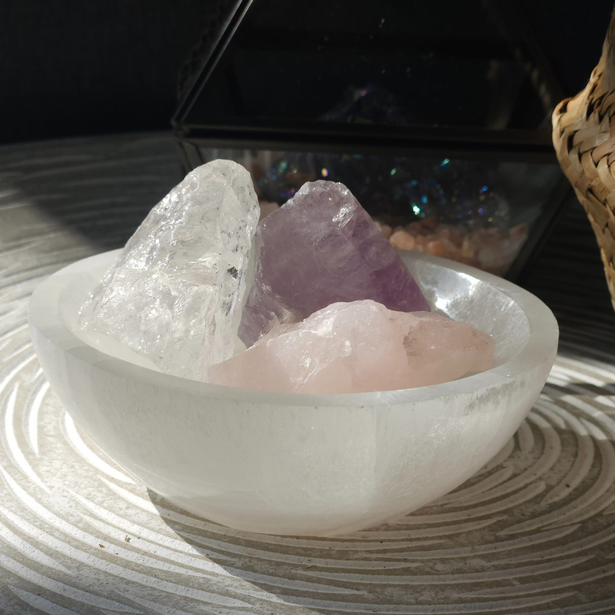 Selenite Crystal Bowl Diffuser Kit