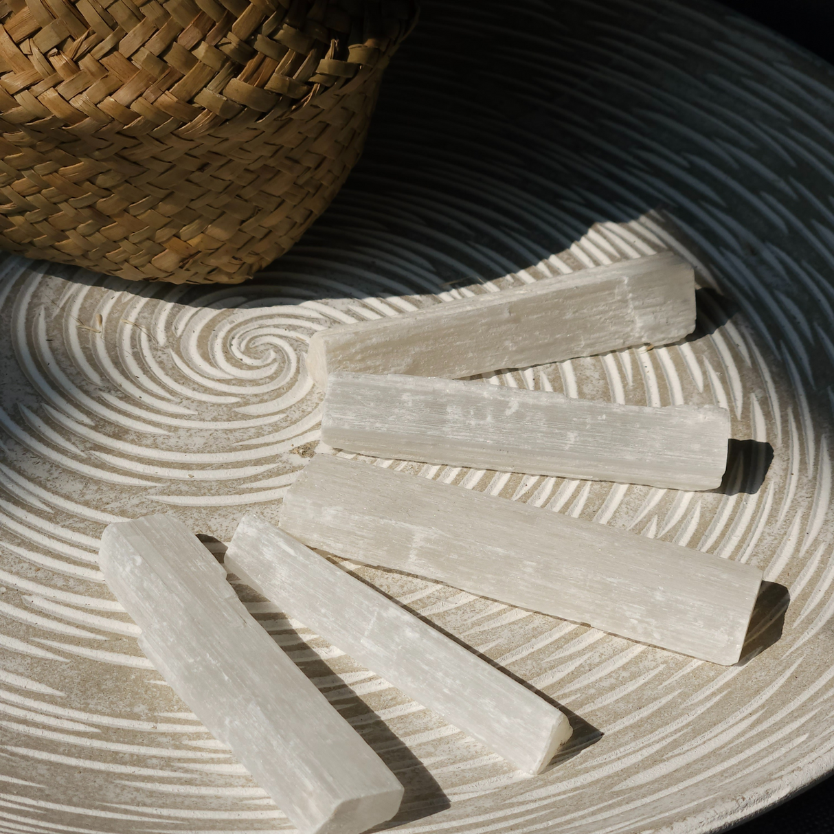 Selenite Raw Stick