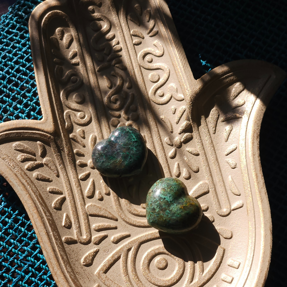 Chrysocolla Heart