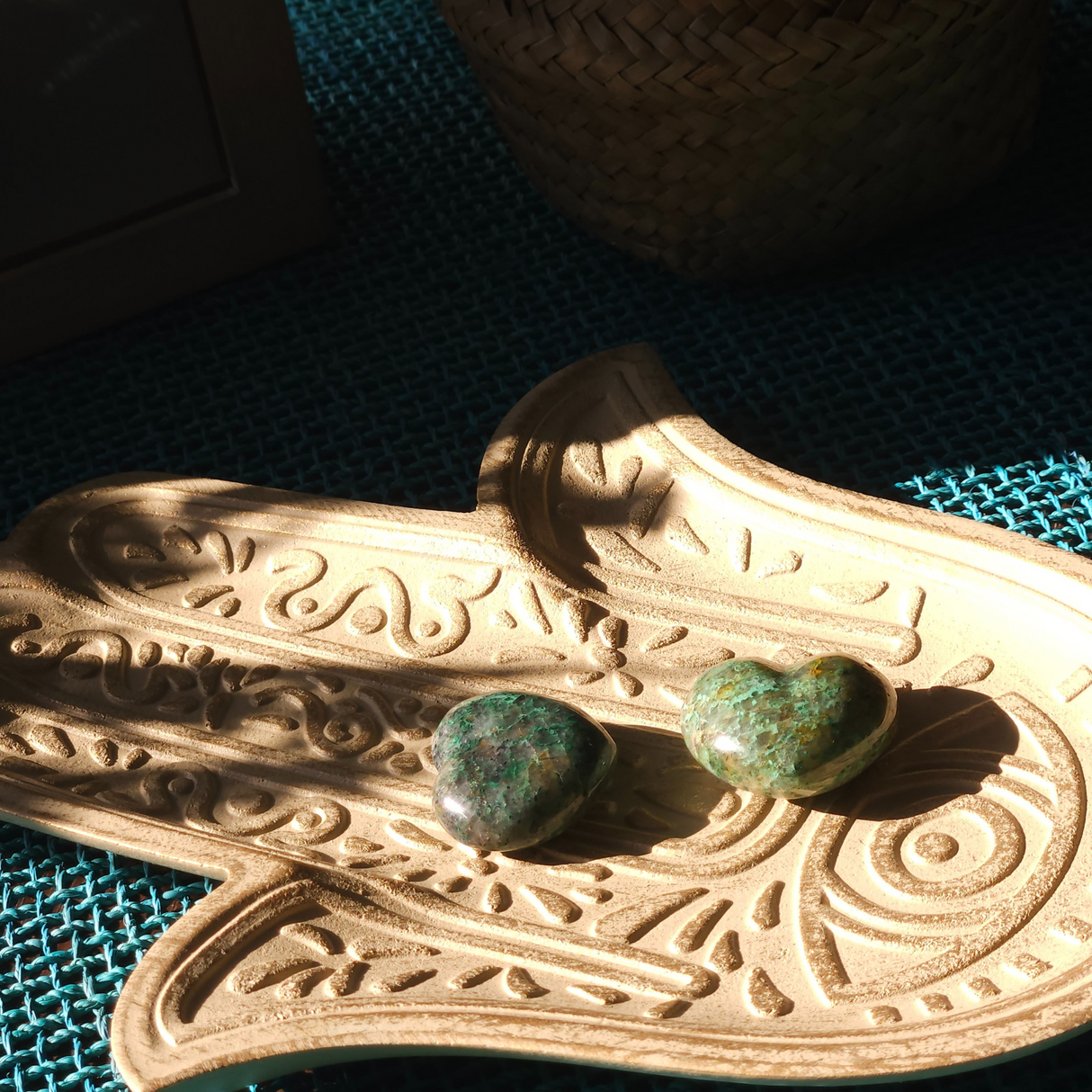 Chrysocolla Heart