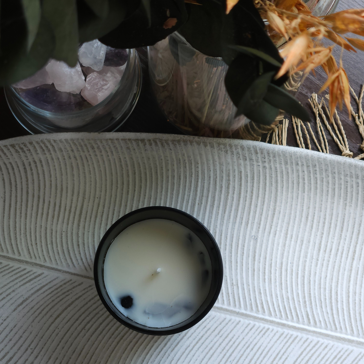 Manifestation Gemstone Candle Eye of Providence