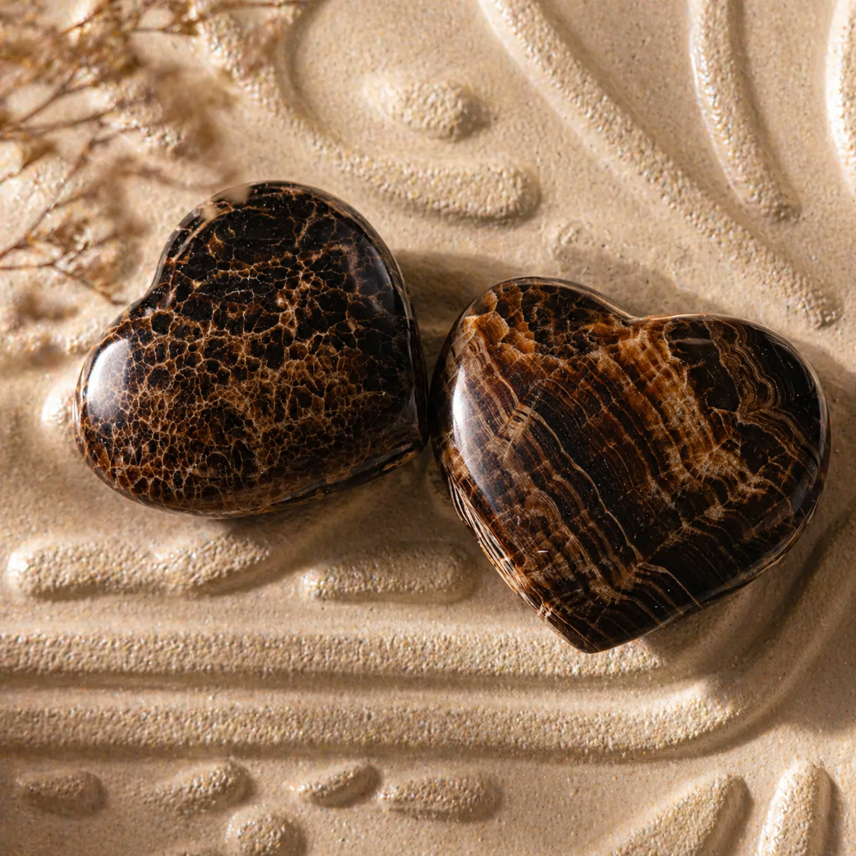 Chocolate Calcite Heart