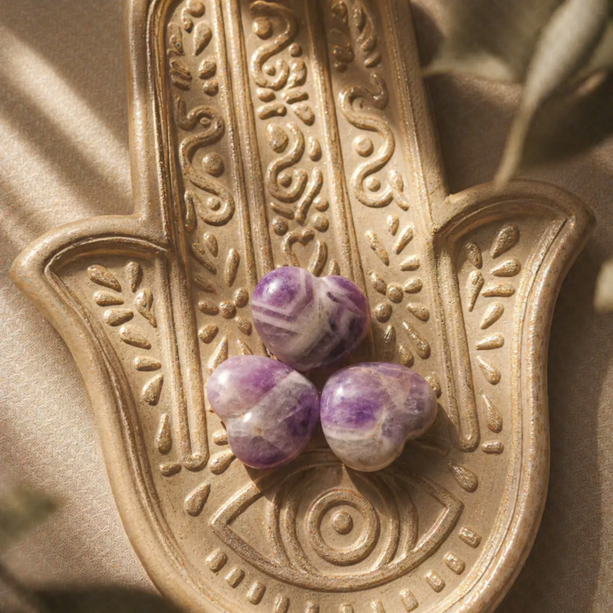 Amethyst Crystal Heart