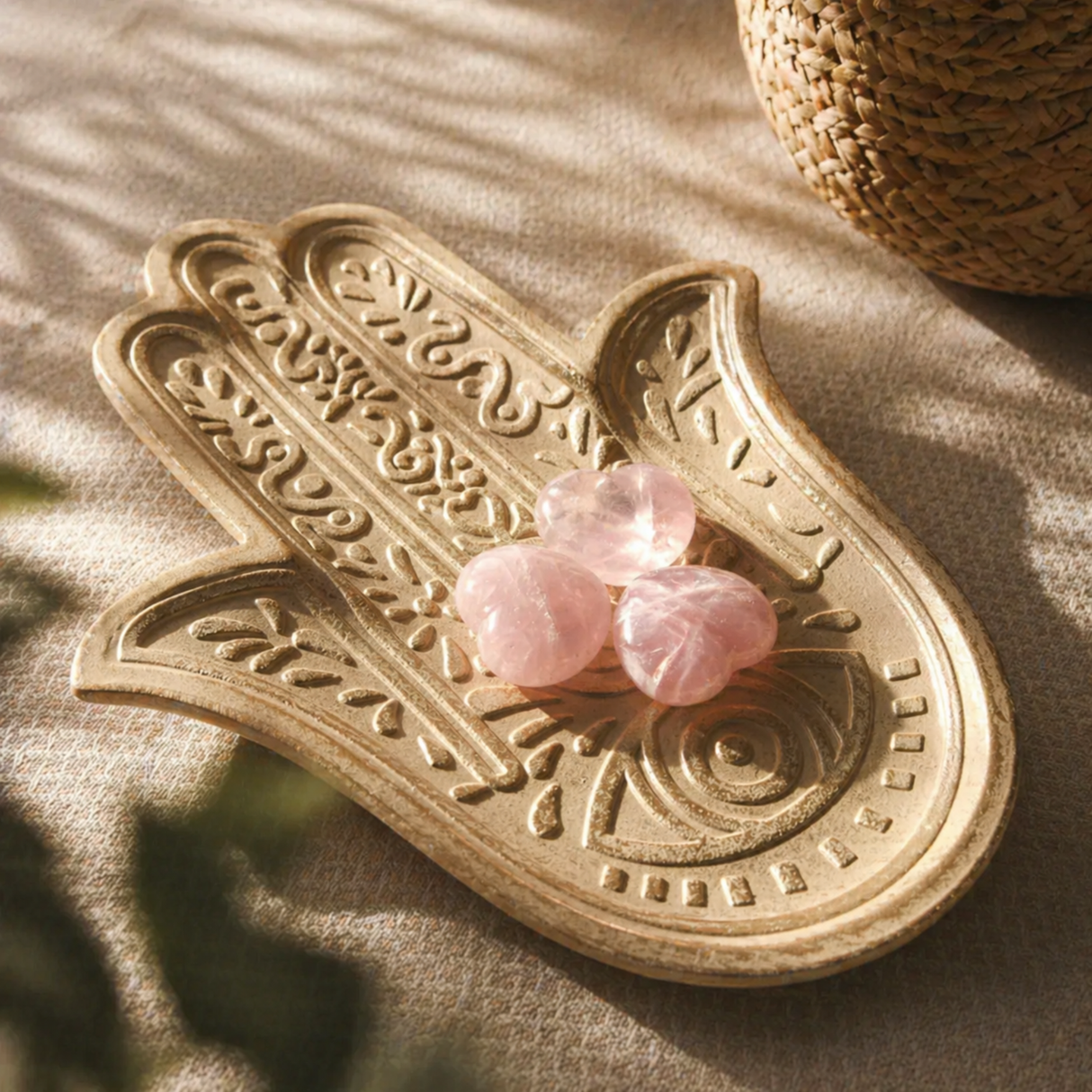 Rose Quartz Crystal Heart