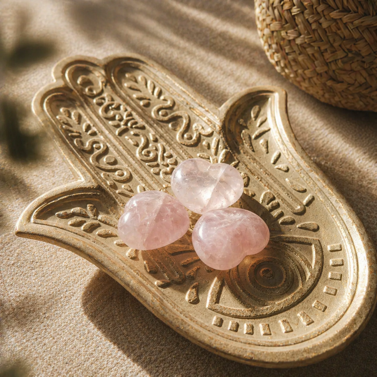 Rose Quartz Crystal Heart