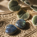 Labradorite Heart